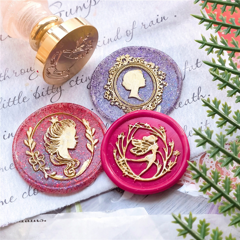 

1pc Fairy Series Retro Wax Seal Stamp ,Sealing Stamp For Craft Gift Packing Wedding Invitations, Replacement Sealing Brass Stamp