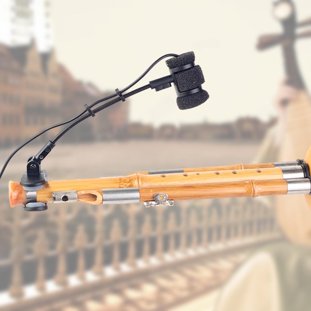 Flute Microphone Stand Clip Microphone Holder Practical Lightweight Flute Mic Mount Holder for Conce