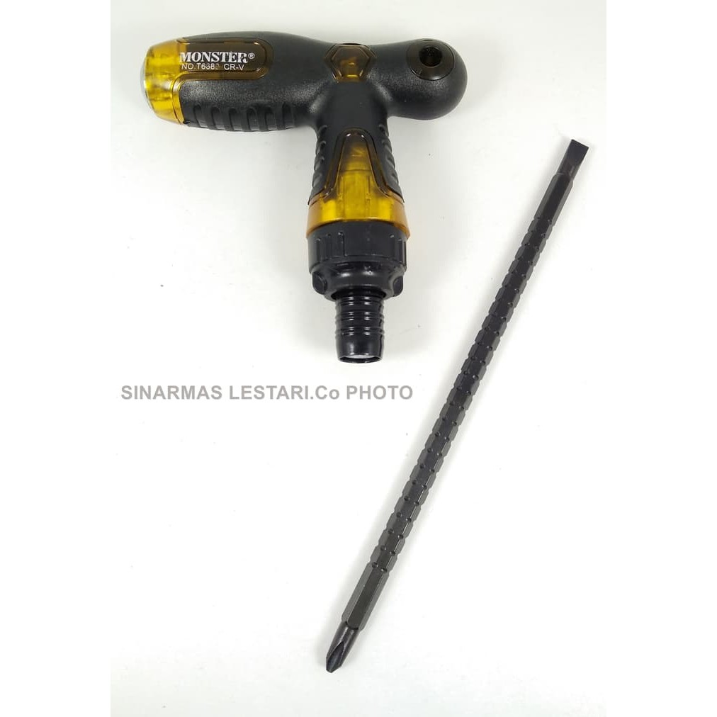 

MONSTER T6380 CR-V OBENG 6 x100MM +/- 2 ARAH MAGNET HIGH QUALITY