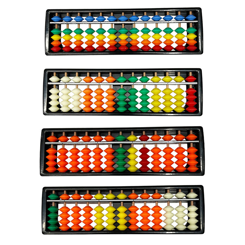 

1Pc 13 Digit Rods Standard Abacus Children's Plastic Abacus Soroban Calculator Counting Tool Mathematics Beginner Caculating Toy