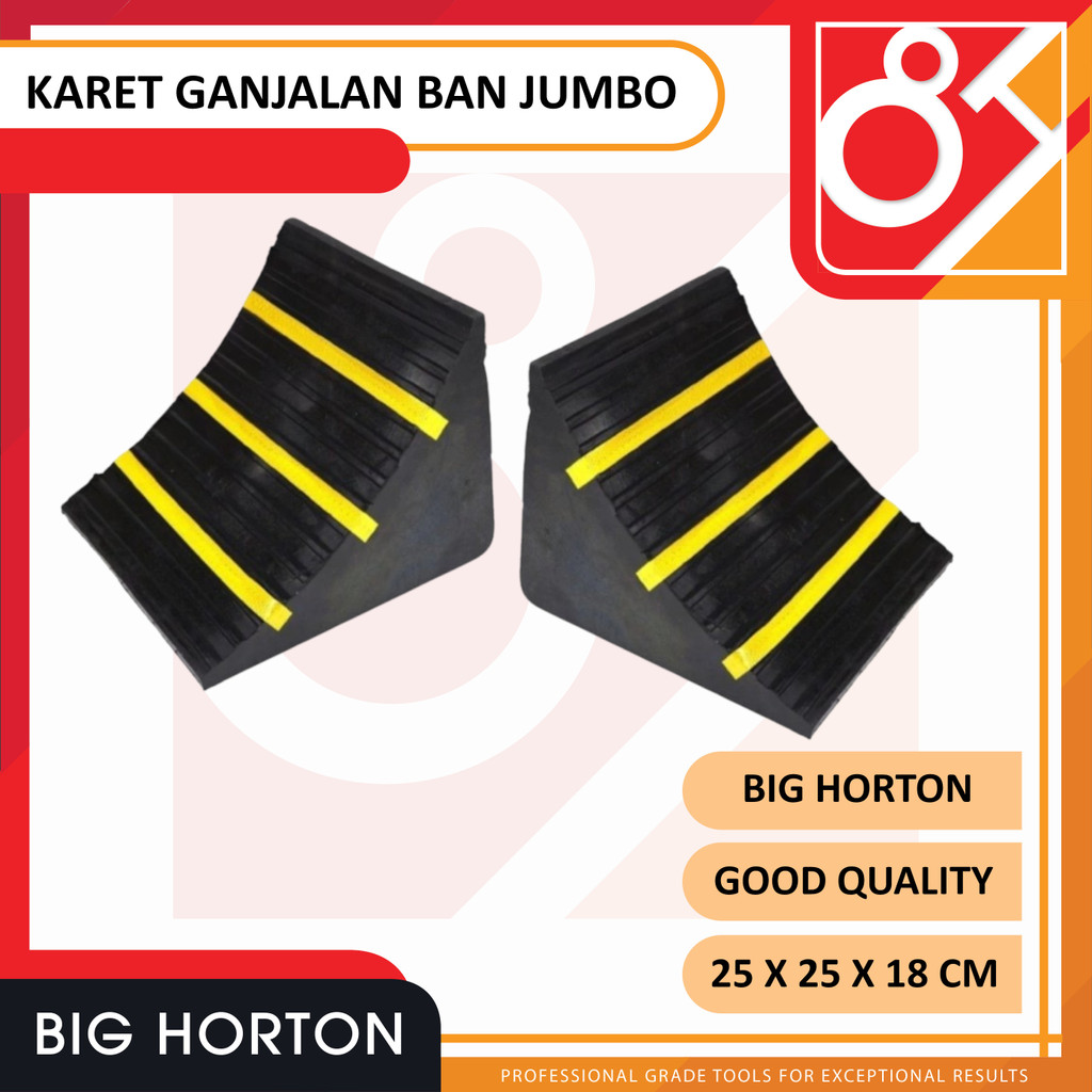 Ganjalan Ban Mobil Truck Karet Pengganjal Ban Mobil Besar Penahan Roda Ban Besar Rubber Stopper