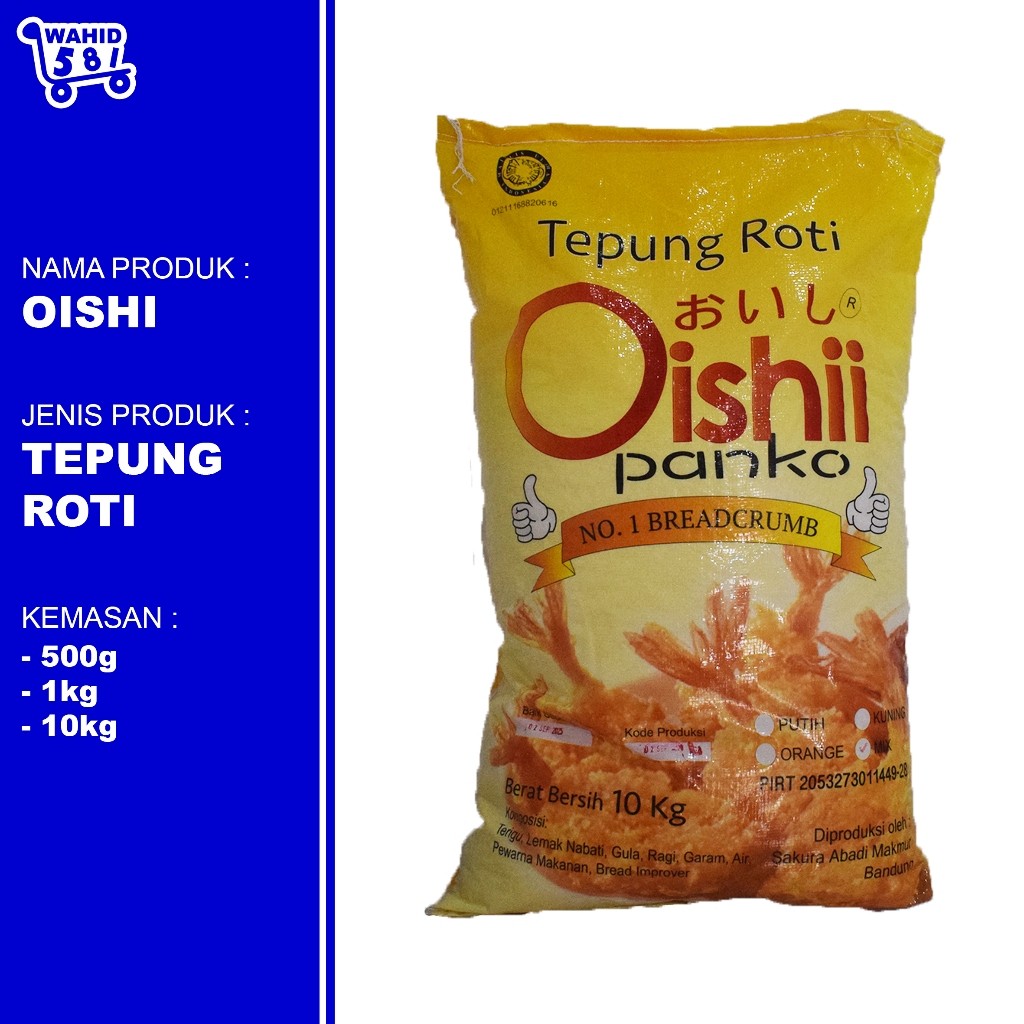 

Oishi Panko Tepung Roti / Breadcrumb / 10kg