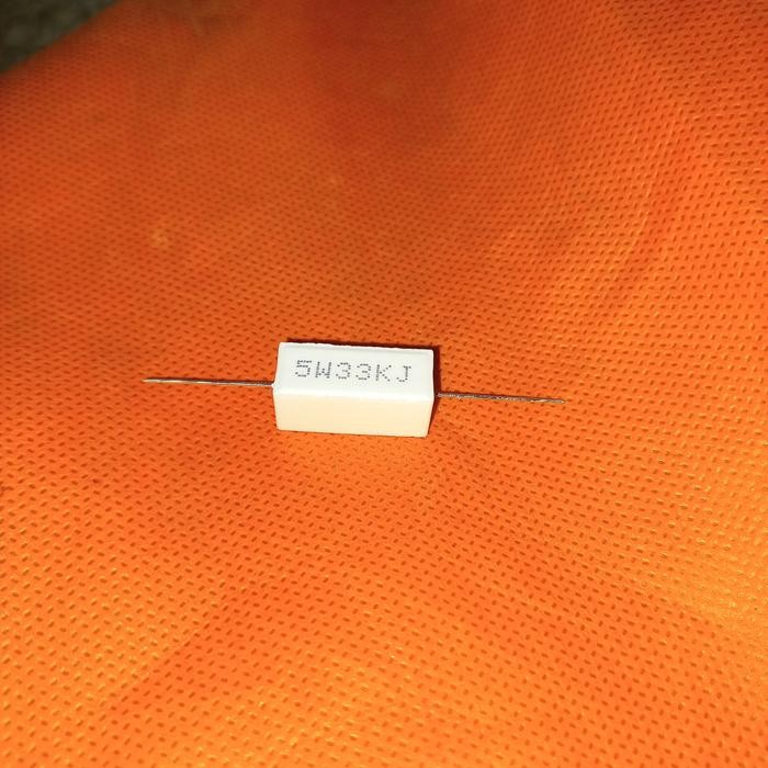 

R kapur 33k 33 k 5w33kj 5w 5watt 5 watt Resistor final 5wat wat 33kj5w 1