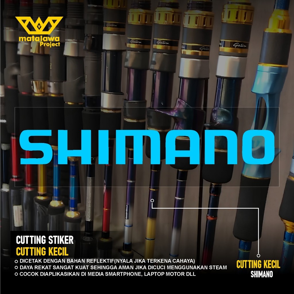 STIKER CUTTING RELIX NUSANTARA OKUMA SHIMANO DAIWA OXYGEN Stiker Brand Pancing Mancing 03