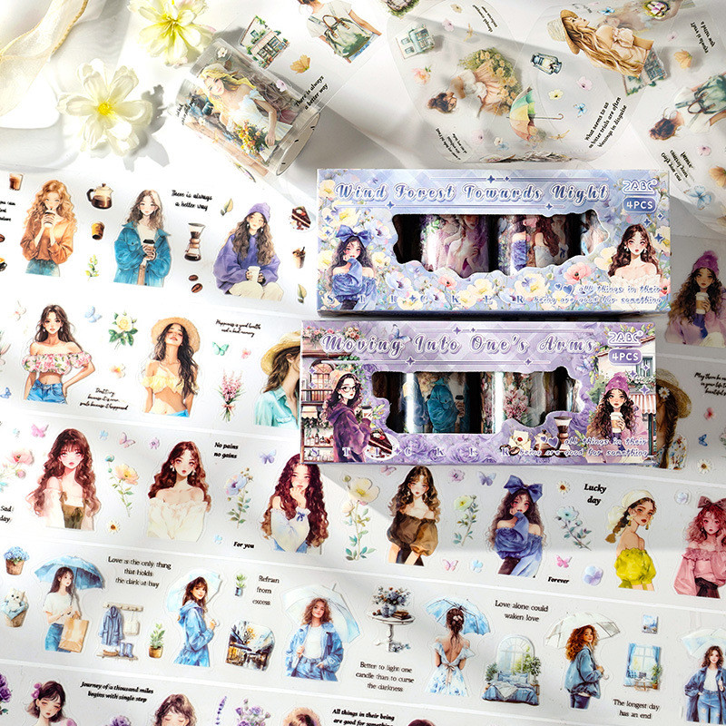 

[Gongjin] Set Sticker Box XDJB Girl Pretty Korean Cantik Cewek Stiker PET Korea Artis