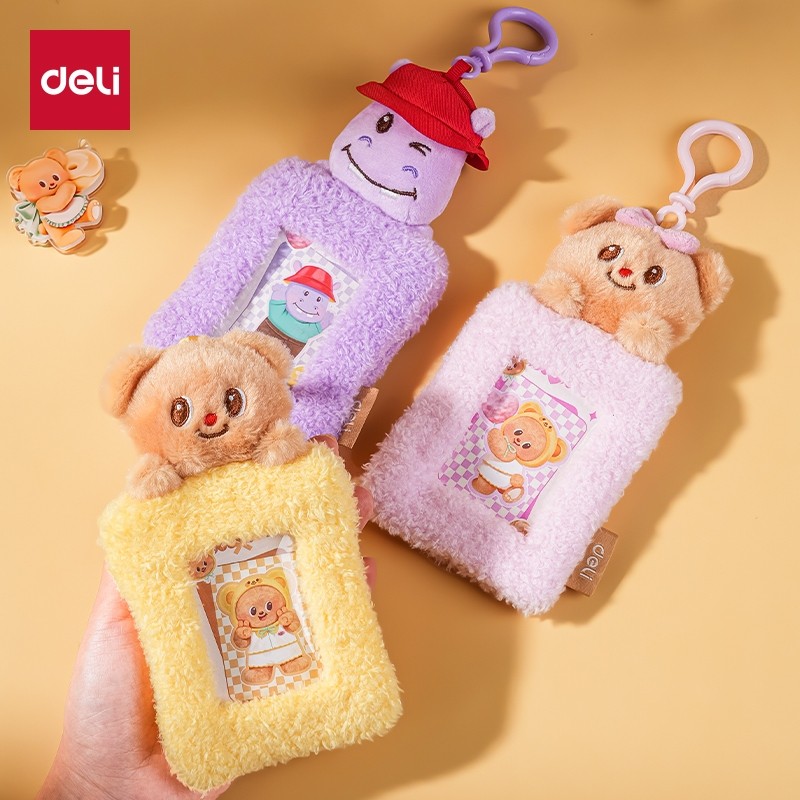 

Deli x Butterbear Name Tag Kartu Tanda Pengenal / Card Holder Gantungan Lucu Kuning / Pink / Ungu HY131