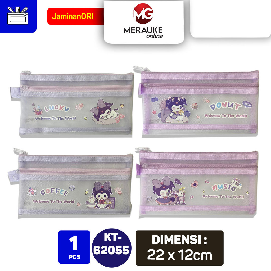 

KINHSHION Tempat Pensil Jaring Pencil Case Jala KT 62055