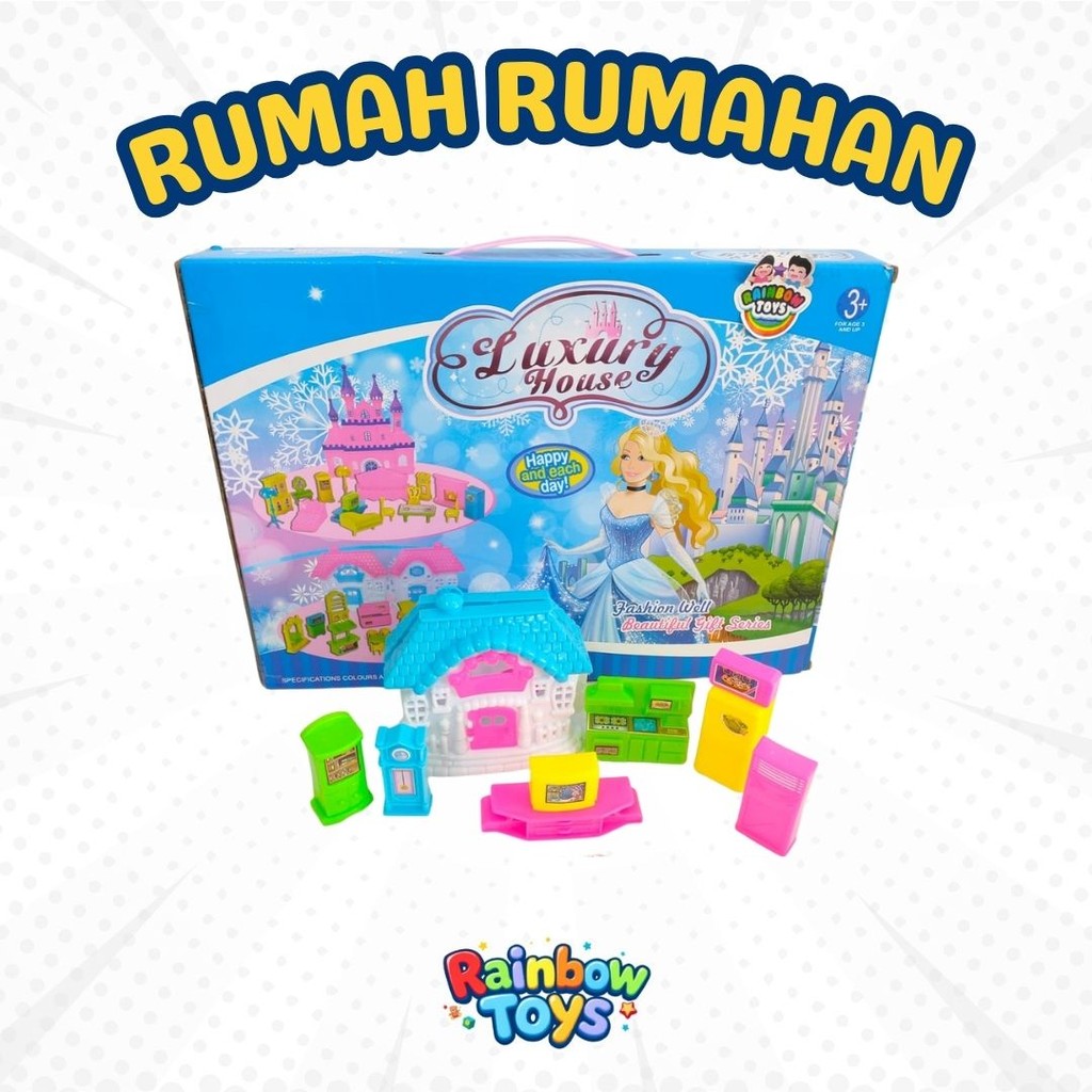 Mainan Rumah Rumahan Anak Perempuan Rumah Plastik Impian Kerajaan 3 Tahun