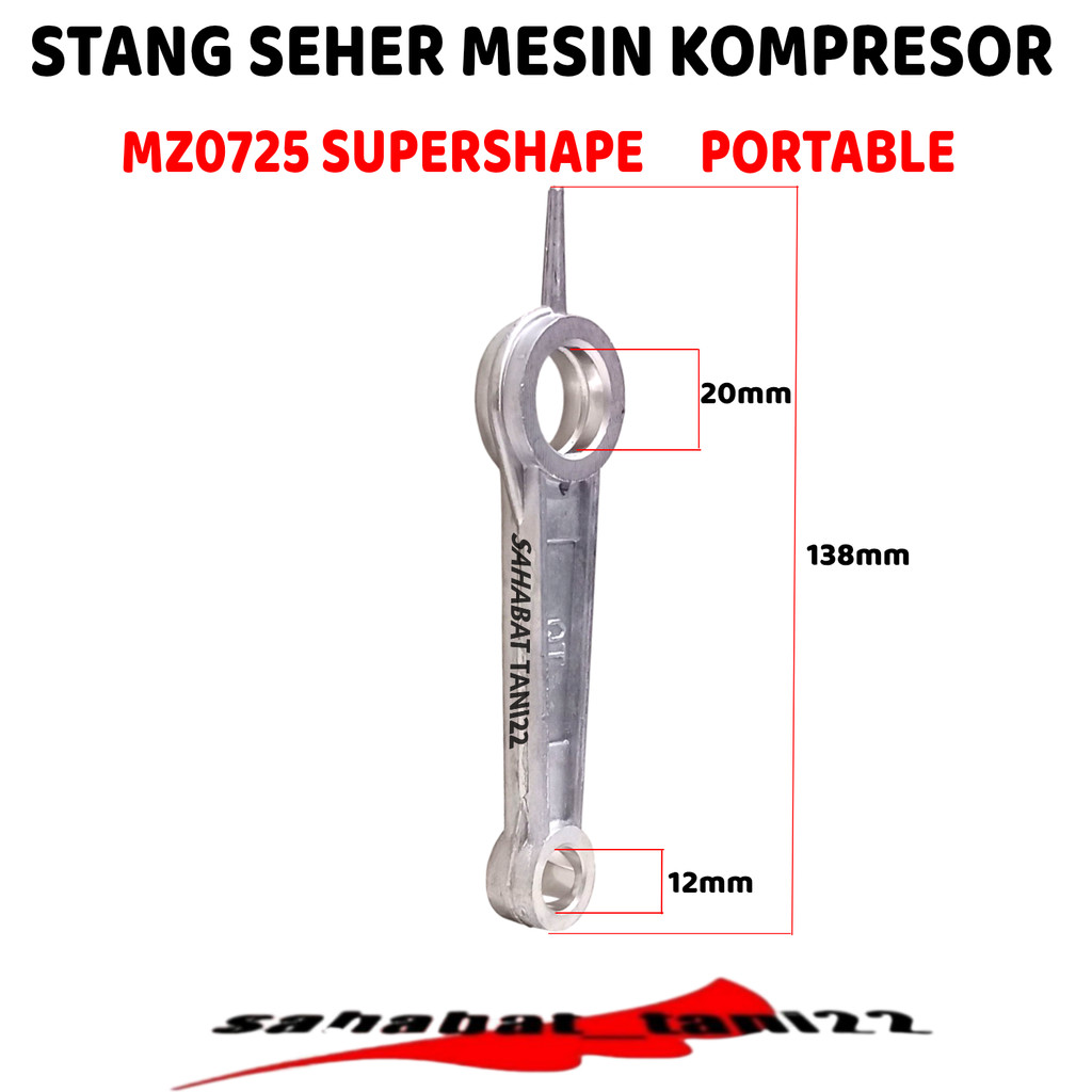 Stang Seher Kompresor Listrik SUPER SHAPE MZ 0725 Stang Seher Kompresor Controd