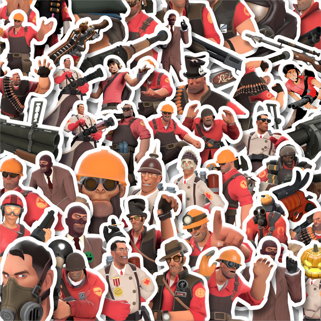 

Stiker Cutting Pack Stiker Game Series Team Fortres Character V2 Isi 100Pcs Series Aesthetic Lucu Keren Untuk Koper Bahan Vynil