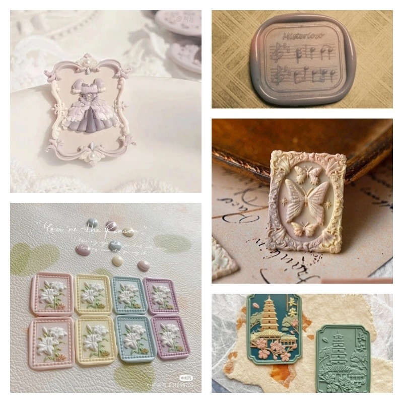 

Fire Seal Seal Head Multi-Level Fine Carving Handmade Diy Cute Relief Brass Head Stamp Toy Envelope Invitation Seal