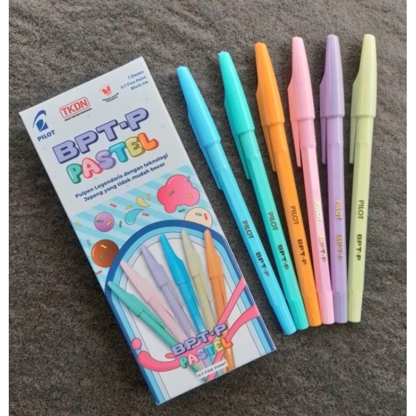 

PILOT Pulpen BPT-P Pastel 0.7Fine (1 Pak isi 12Pcs)