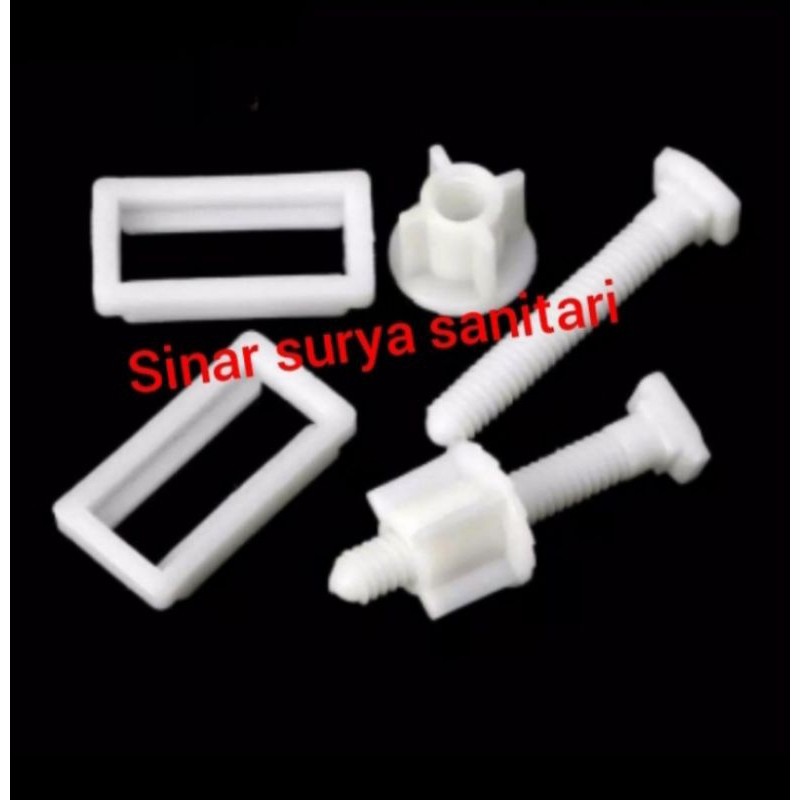 Baut penutup kloset toto / baut engsel dudukan toilet toto