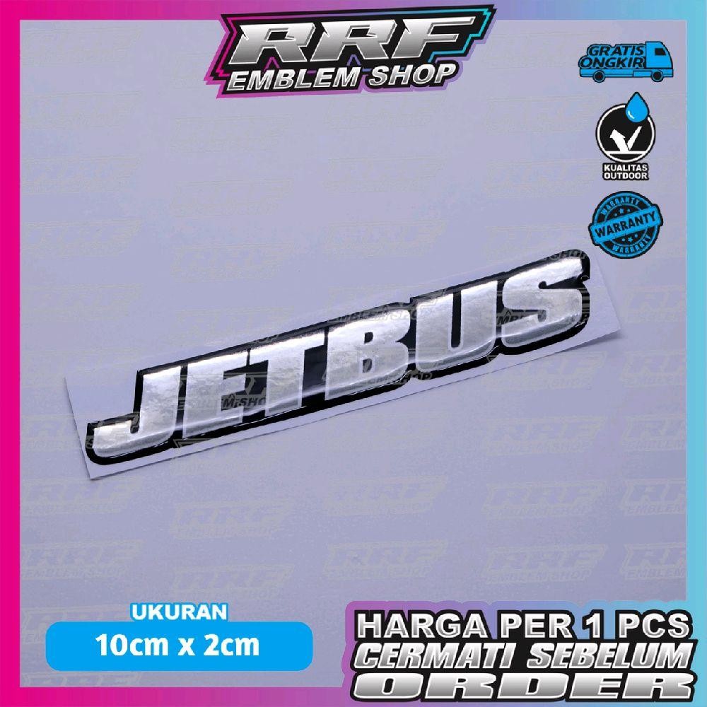 emblem timbul logo JETBUS / stiker logo JETBUS