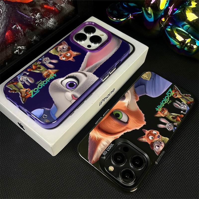 Premium Matte Hard Casing hp iPhone 15 pro max case hp iphone couple Anime Novel Disney Zootopia bar