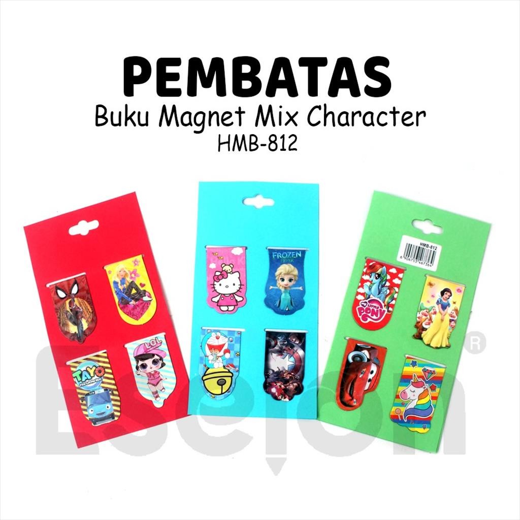 

❤️️4pcs Pembatas Buku Magnet HMB- 812/ stick note magnet Mix Karakter❤️️