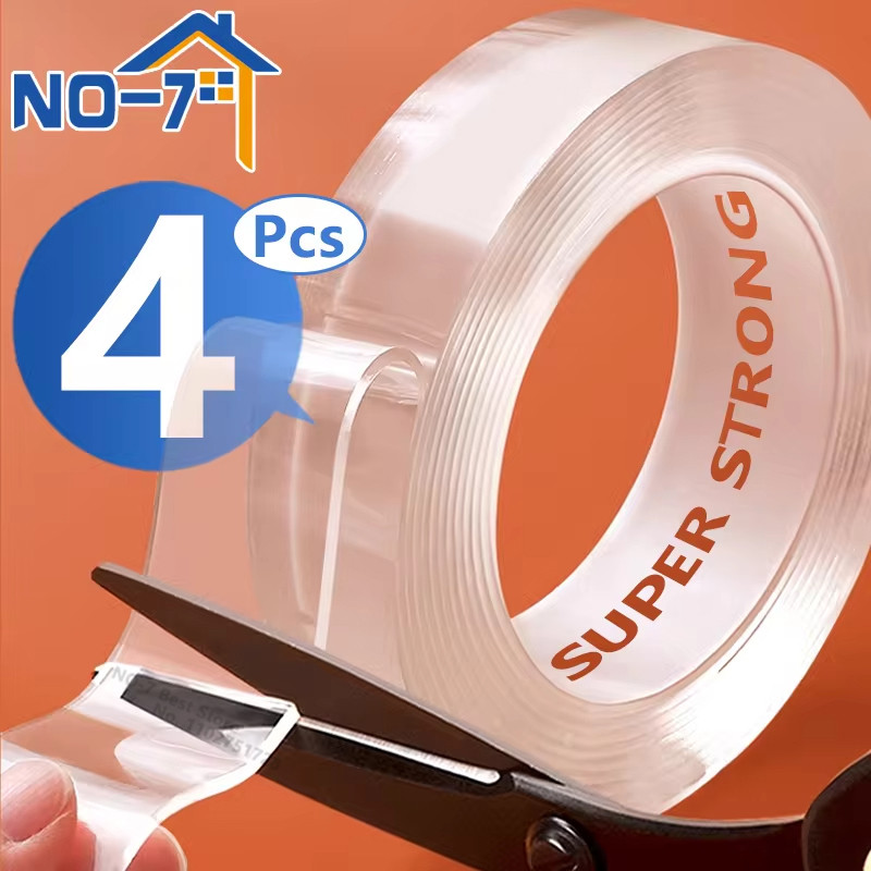 

Double Sided Nano Tape Extra Strong Decorative Adhesive Tape Thickened Transparent Waterproof Tape Glue Useful Things for Home