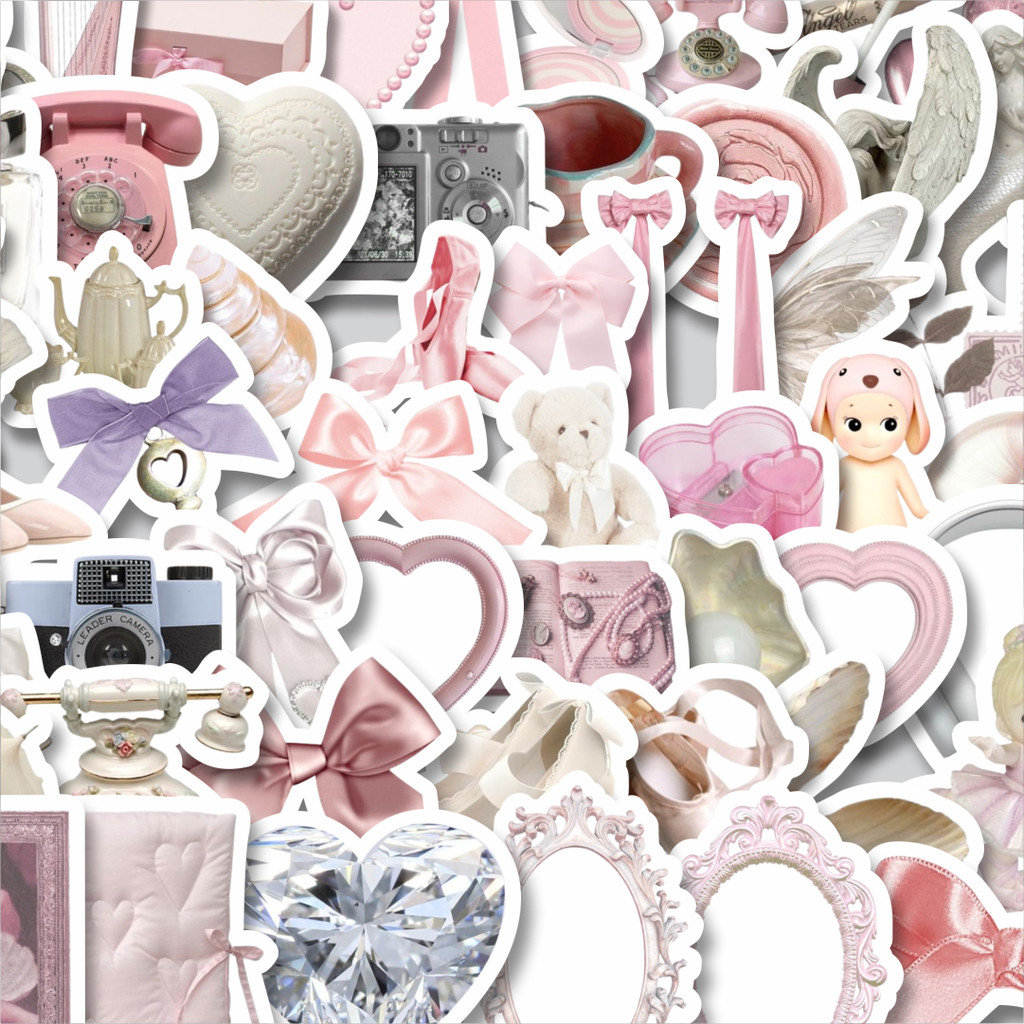 

Stiker Cutting Pack Stiker Angel Core Retro Aesthethic [Sayap Pita Aesthetic] Mix 2 Isi 100Pcs Series Aesthetic Lucu Keren Untuk Koper Bahan Vynil