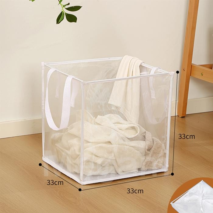 Sale Megam Keranjang Pakaian Kotor Tas Laundry Basker Dengan Rangka Keranjang Cucian Baju Kotor Laun