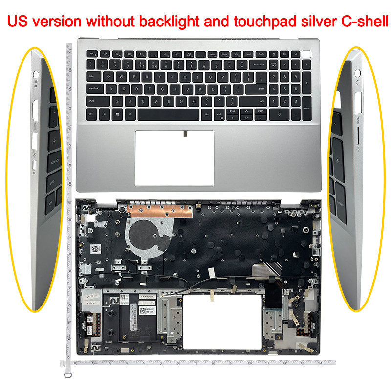 New Palmrest top case cover for DELL inspiron 15 5501 5502 5504 5505 US Keyboard Upper case without 