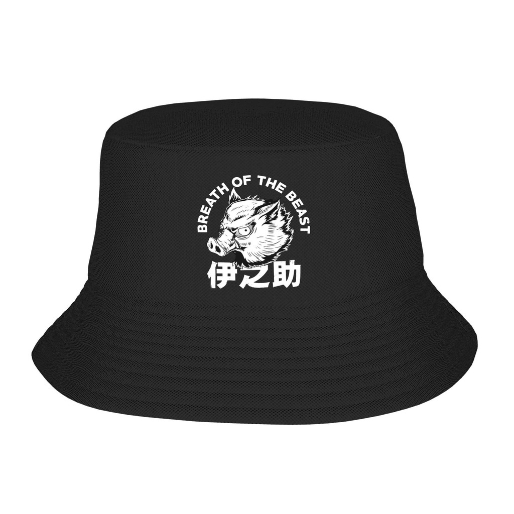 Beach Hatwear Inosuke Accessories Bucket Hat Trendy Unisex Sun Hat Demon Slayer Anime Bob Hat Fishin