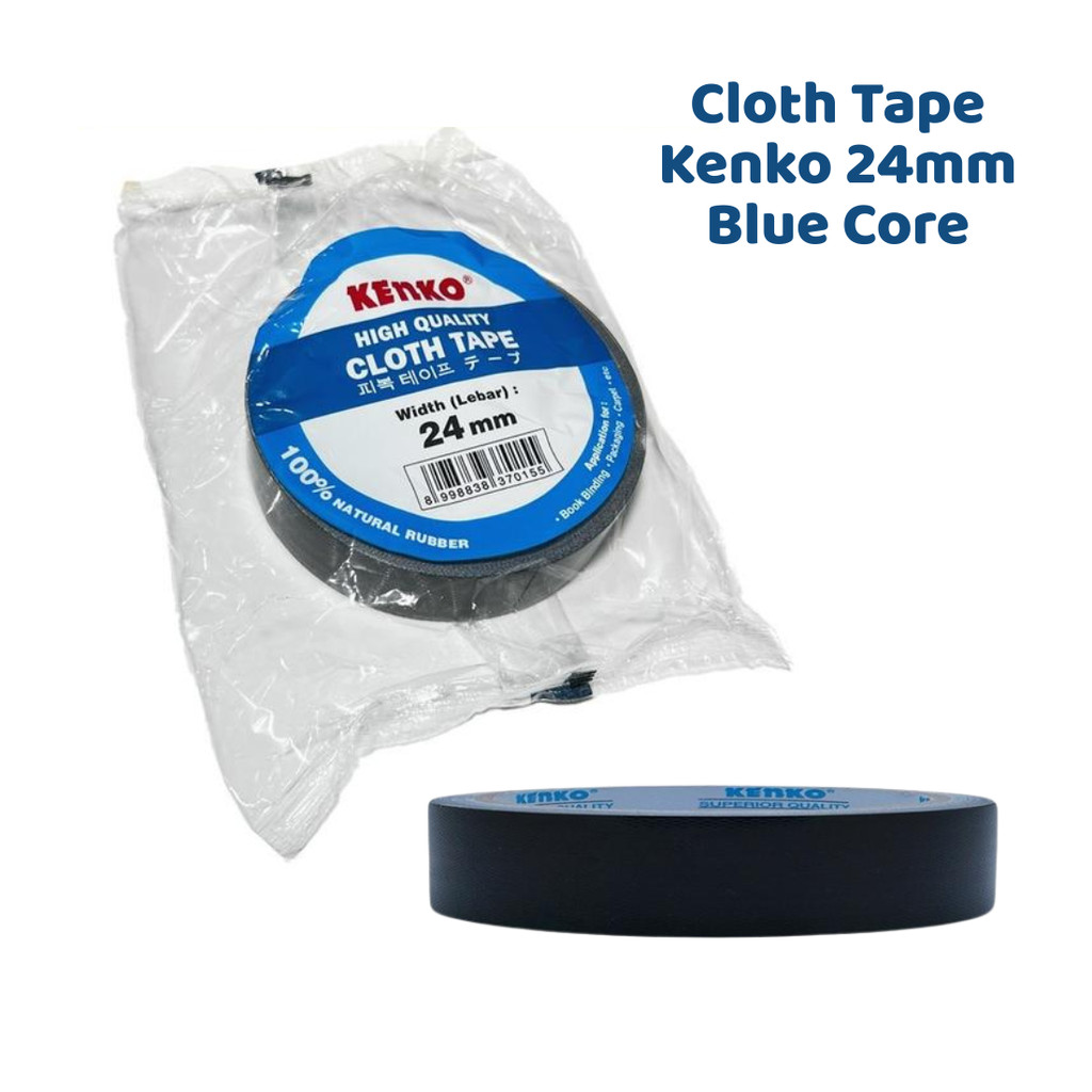 

[ATK88] Lakban Hitam Cloth Tape Kenko 1 Inch 24mm Tape Perekat Kain