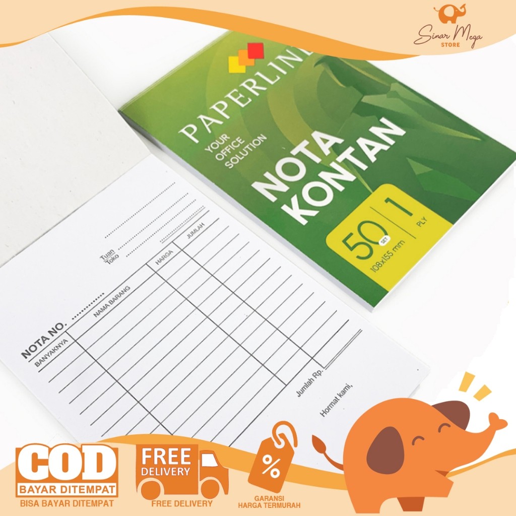

Paperline Buku Nota Kontan 1 Ply/ Rangkap Kecil Murah