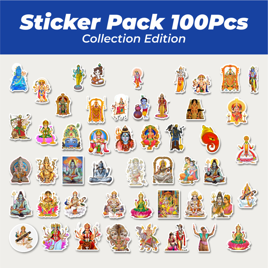 

Hot Stiker Hinduism God Mix 2 Lucu Anti Air Stikers Berperekat Waterproof Sticker Decal Buat Motor Helm Buku Journal Koper Casing HP Laptop Botol Minum