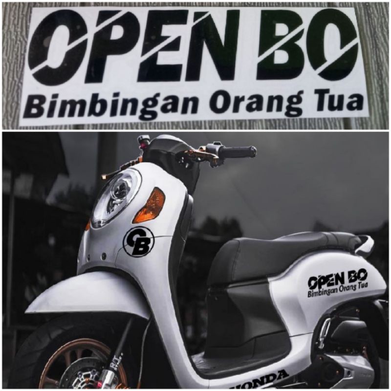 STIKER OPEN BO CUTTING