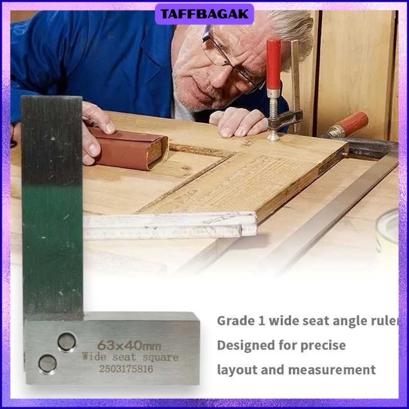 

Penggaris Siku Besi Tukang 90 Derajat Machinist Angle Ruler - TH63