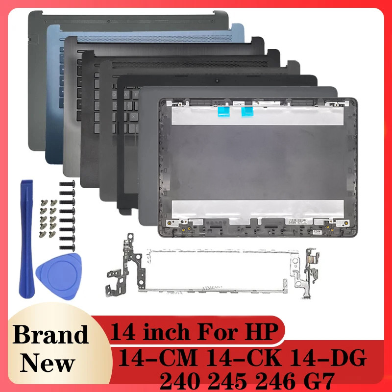For HP Pavilion 14-CM 14-CK 14-DG 240 245 246 G7 NEW Laptop Screen LCD Back Cover/Front Bezel/Hinges