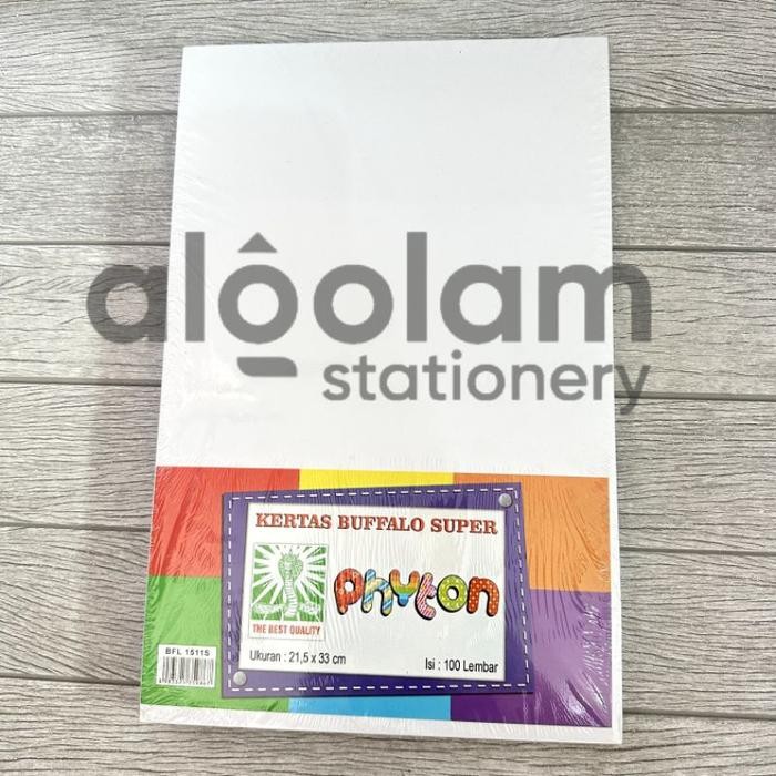

Sale SATU PACK ( 100 LEMBAR ) Kertas Buffalo Kertas Bufalo Phyton 150Gsm - Putih, Buffalo Folio F4 Terlaris