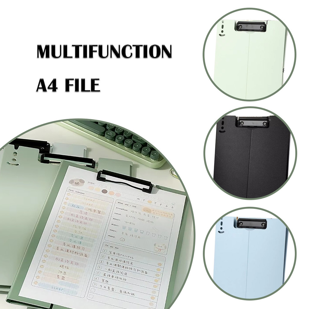 

papan ujian buka tutup polos Dapat dilipat, Tahan lama dan mudah dibersihkan Map Dokumen Ukuran A4