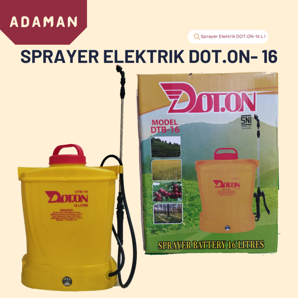 TERLARISSprayer Tanki semprot kep Elektrik semprotan tanaman DOT.ON 16 liter