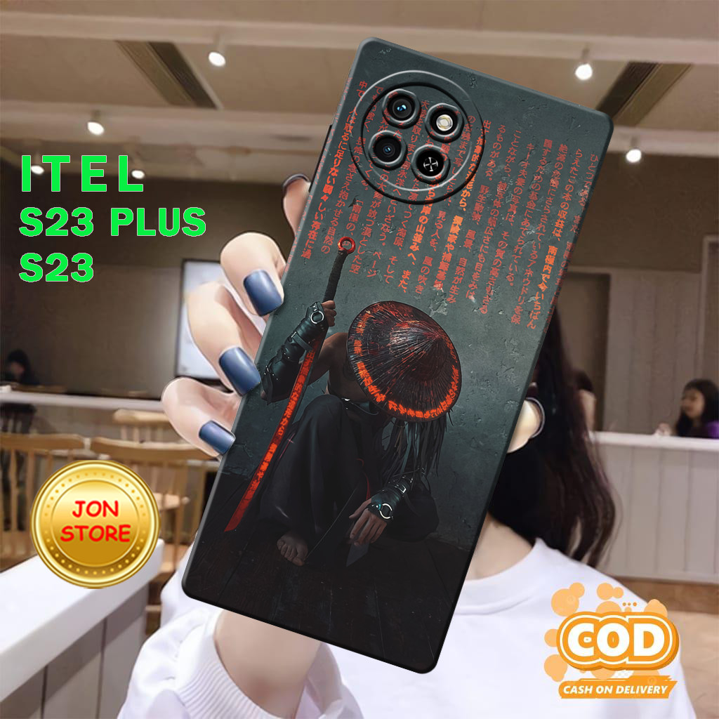 ( JUV 8 ) Softcase karet lentur Untuk Itel S23 4G l S23+ PLUS MOTIF ABSTRAK ANIME ASTETIC CASE ITEL 