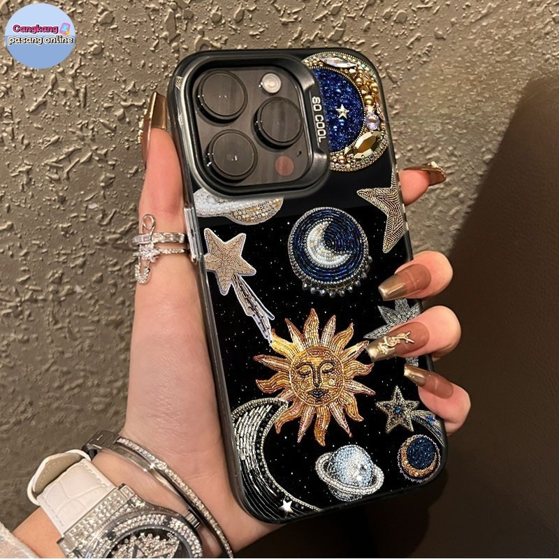 CASE Bintang Berlian case iPhone seri Kompatibel untuk case hp iPhone 11 12 13 14 15 pro promax casi