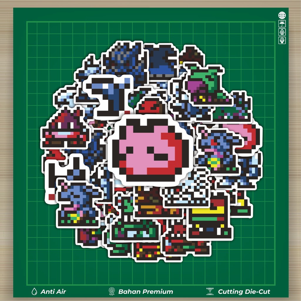 

HOT 50 PCS STIKER Stiker Pixel Digimon V21 Stiker Fashion Cars Decal Dingin Kartu Album Custom Vinyl Anti Air- Sticker Aesthetic Buku Journal Koper Casing HP Tablet Laptop Helm Motor Botol Minum