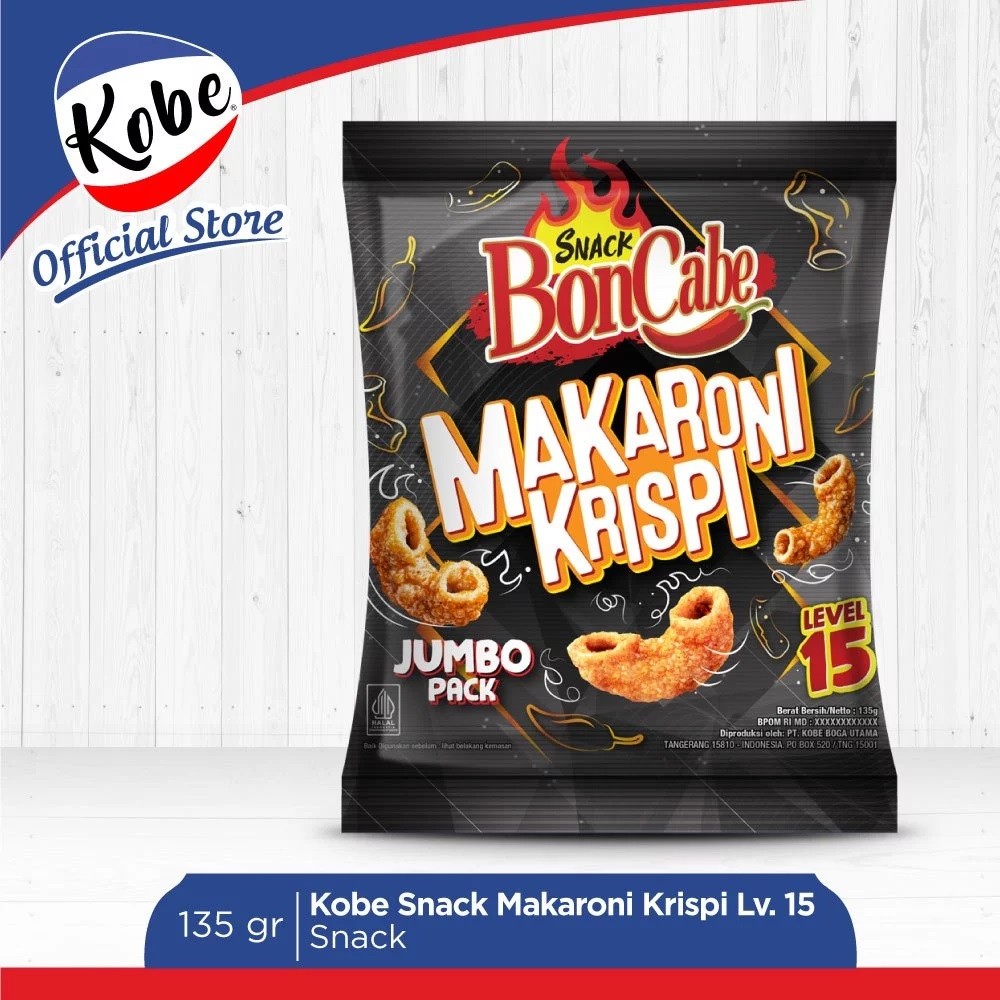 

BONCABE SNACK MAKARONI KRISPI 135GR LEVEL 15 JUMBO PACK - SNACK CEMILAN