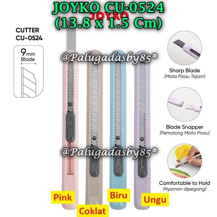 

(1 Biji) Cutter JOYKO CU-0524 / JOYKO Cutter Pemotong CU-0524 Cutter Pemotong Joyko CU-0524 (1 Biji)
