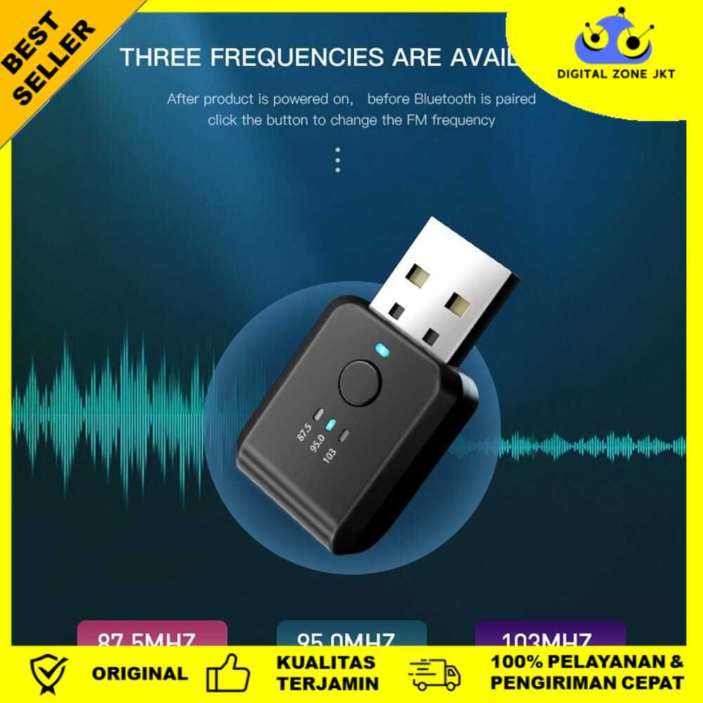 USB Dongle Car Bluetooth 5.1 FM Transmitter Adaptor - FM01