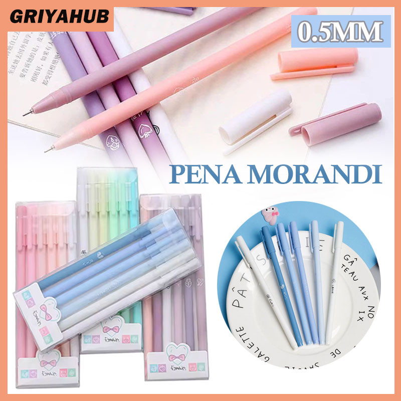 

Pena Morandi/1 Set 6 Pcs Pulpen Netral 0.5 MM/Pulpen Hitam/Pulpen Gel Sederhana Siswa Penel