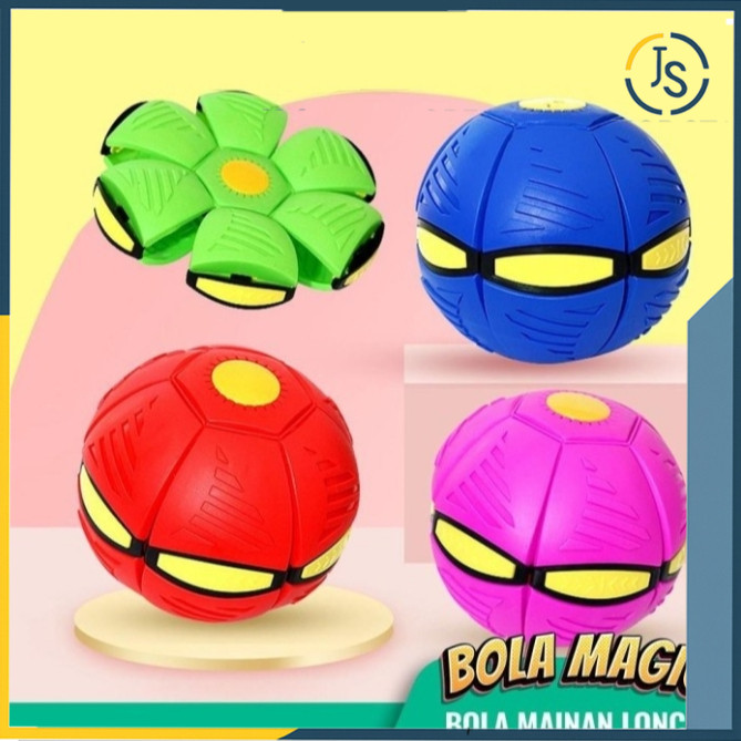 WTBS Mainan Bola Injak Ufo Berlampu Ufo Magic Ball / Sepak Bola Ufo Magic Flat Ball LED Original