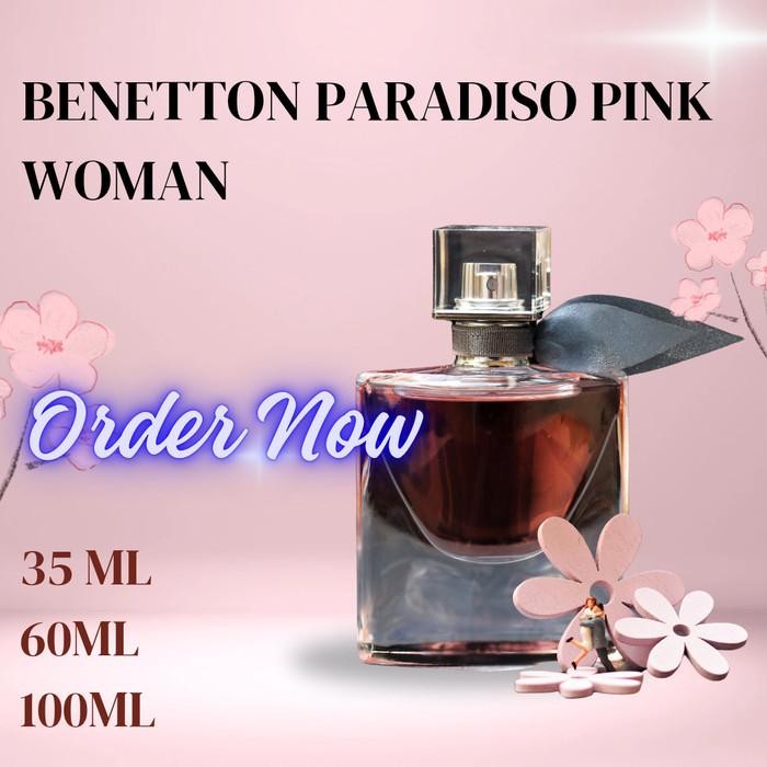 Racunku Aromaku Parfum Premium Wangi Tahan Lama Pria Wanita Aroma BENETTON PARADISO PINK WOMAN