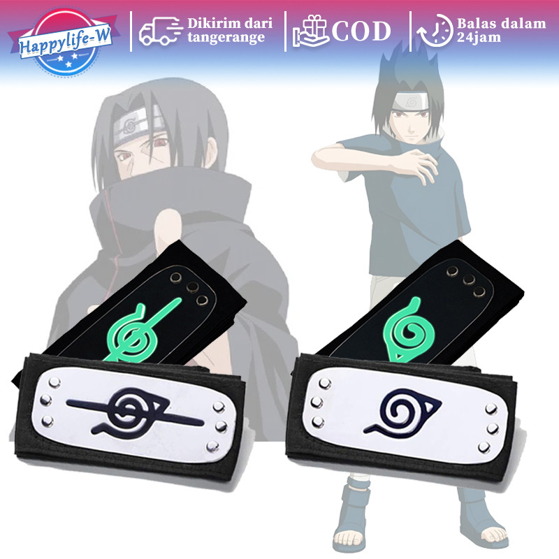 Headband Konoha Ikat Kepala Naruto Luminous Aksesoris Anime Cosplay Aksesori Konoha Kakashi Itachi S