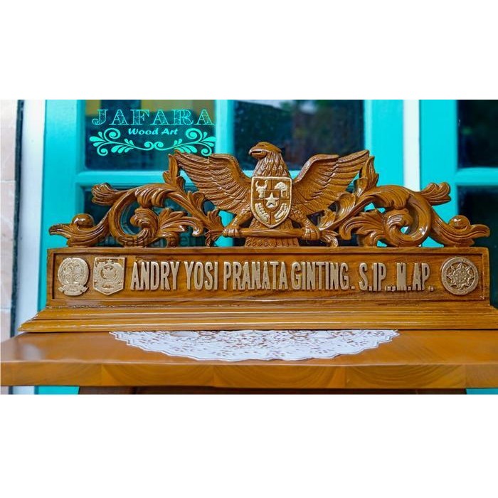 Papan Nama Jabatan &Papan Nama Meja Ukir Bisa Request Sesuai Keinginan