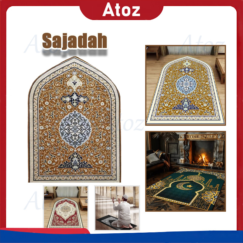 Sajadah Kubah Polos Anti Slip/Sajadah Kubah Busa Turki/Sajadah Kubah Motif