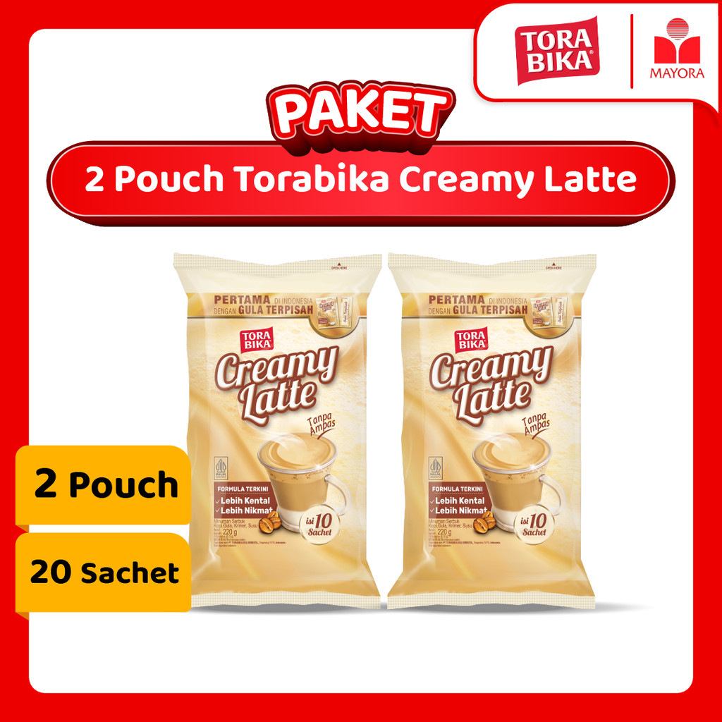 

Paket 2 Kopi Torabika Creamy Latte Pouch