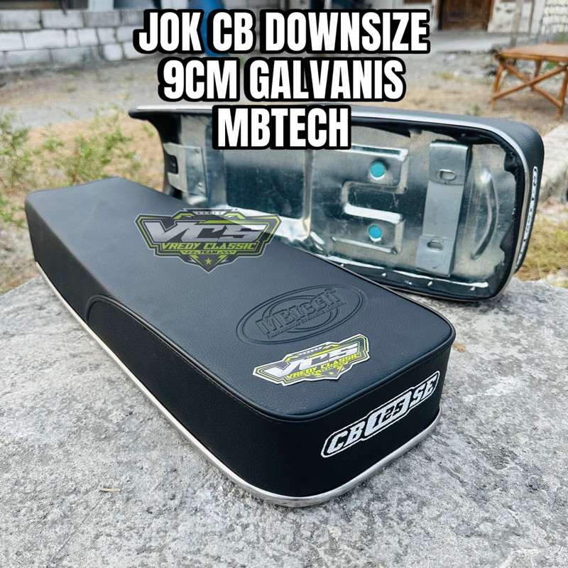 jok CB DOWNSIZE 9CM MBTECH emblem GALVANIS anti karat  jok CB 9cm kontes spek hedon CB125 SE