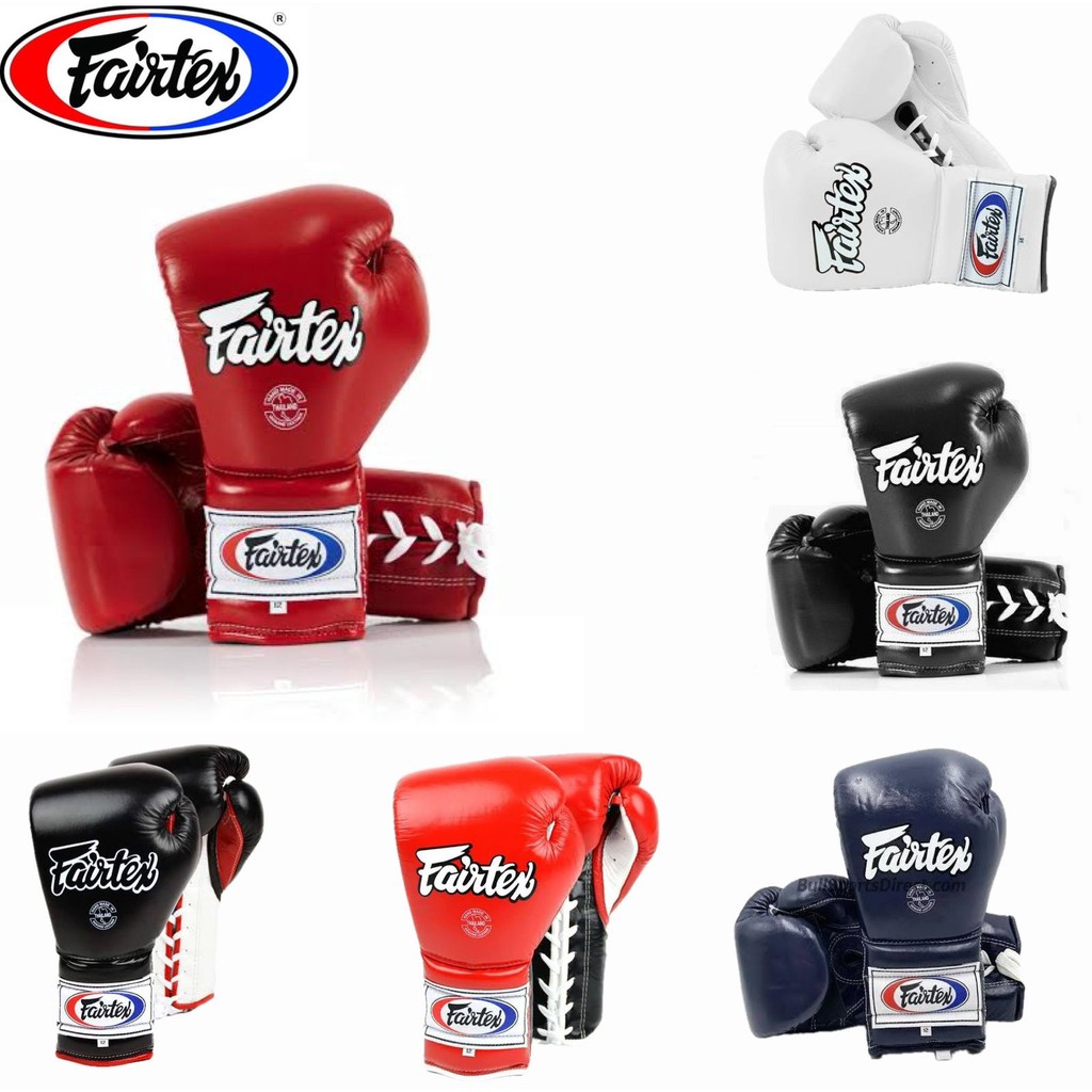 Sarung tinju Fairtex BGL7 Lace up / Boxing gloves muay thai gloves
