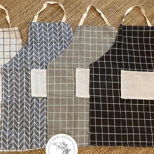 Celemek Apron Masak Hitam